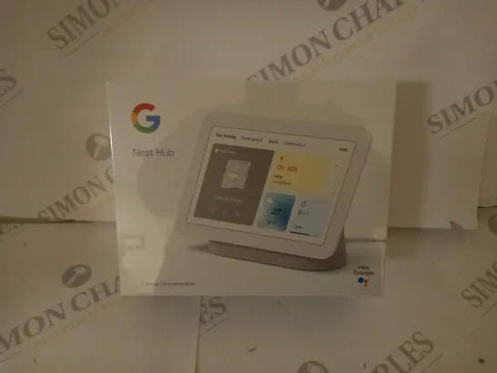 BRAND NEW BOXED GOOGLE NEST HUB, 7" DISPLAY SCREEN, 2ND GENERATION