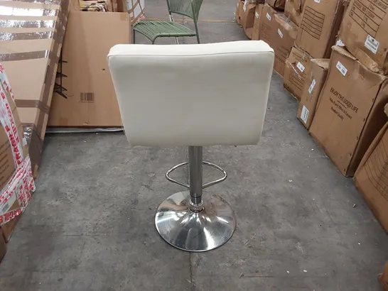 DESIGNER CREAM SWIVEL BAR CHAIR (1 ITEM)