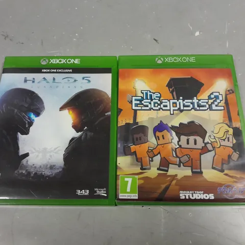 LOT OF 2 XBOX ONE GAMES INCLUDES THE ESCAPISTS 2 AND HALO 5