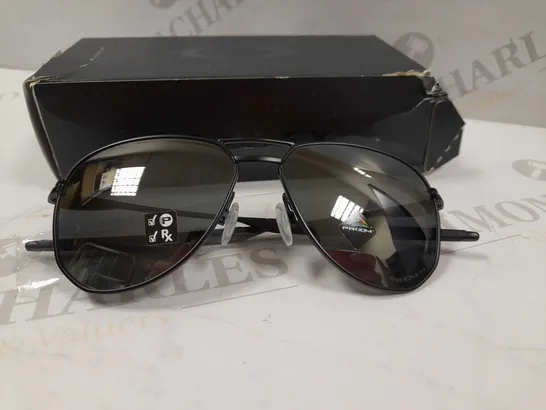 BOXED OAKLEY SATIN BLACK PRIZM BLACK POLARIZED SUNGLASSES