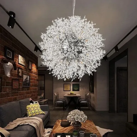 BOXED DANDELION 16-LIGHT SPUTNIK CRYSTAL CHANDELIER (1 BOX)