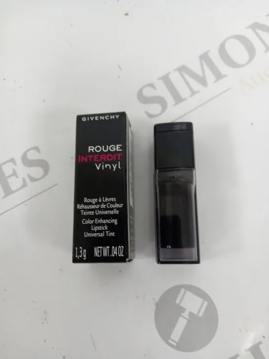 PACK OF APPROXIMATELY 20 BOXED GIVENCHY ROUGE INTERDIT VINYL 1.3G LIPSTICK - NO.16 NOIR