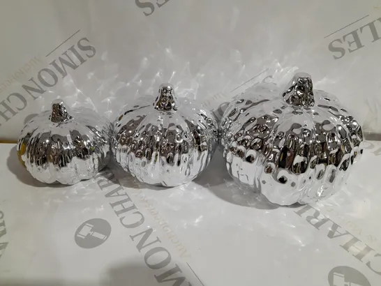 K BY KELLY HOPPEN SET OF 3 TABLETOP PUMPKIN DECORATIONS