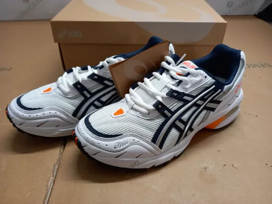 BOXED BRAND NEW ASICS GEL-1090 WOMENS TRAINERS IN WHITE/MIDNIGHT - UK 7