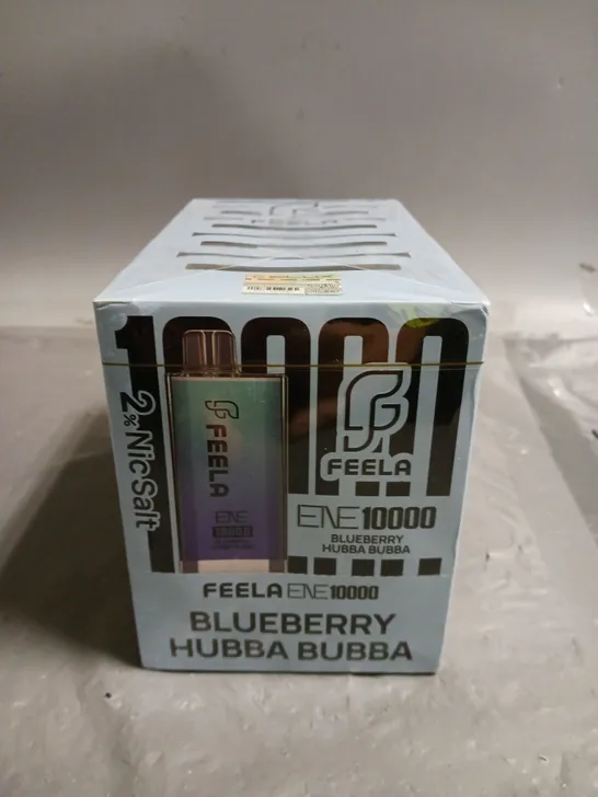 SEALED 10-PACK OF FEELA ENE1000 20ML E-CIGS IN BLUEBERRY HUBBA BUBBA