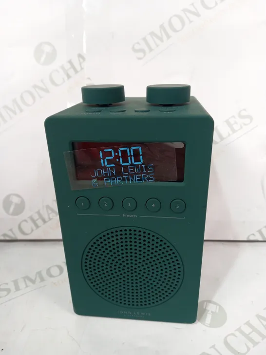 JOHN LEWIS ANYDAY SOLO DAB+/FM DIGITAL RADIO