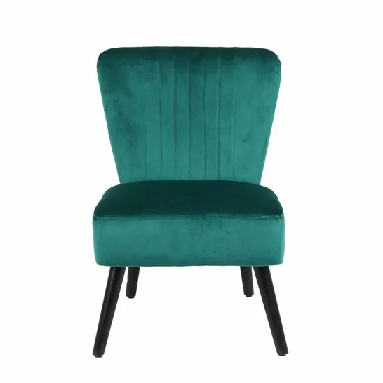 BOXED NEO EMERALD VELVET SHELL CHAIR (1 BOX)