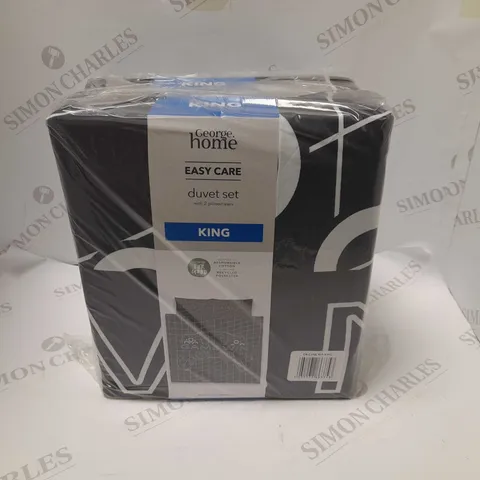 BRAND NEW GEORGE HOME DUVET SET KING SIZE