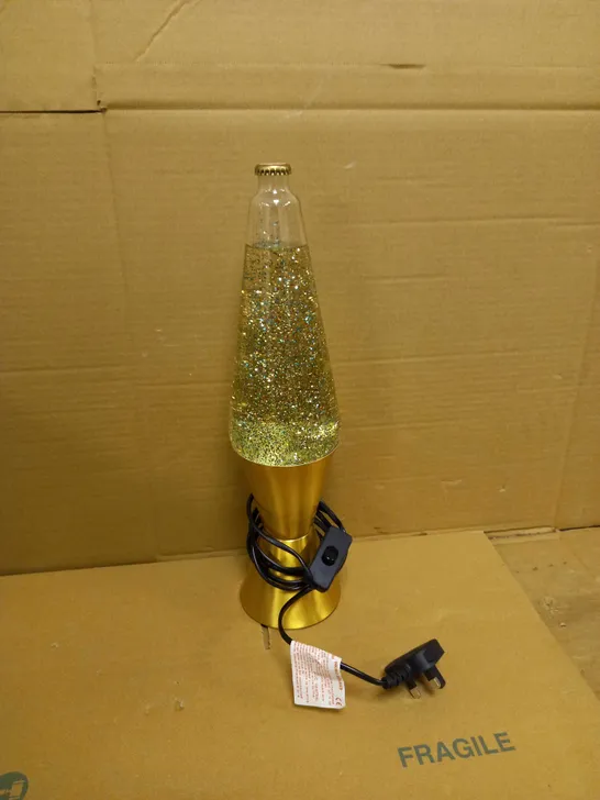 THE ORIGINAL LAVA LAMP - GOLD/GLITTER