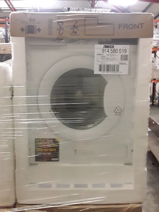 ZANUSI ZW84PCBI INTEGRATED WASHING MACHINE, 8KG LOAD, 1400RPM SPIN, WHITE