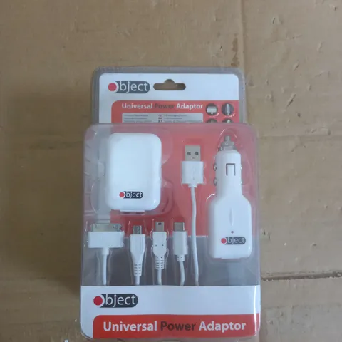 BOX OF APROX 28 OBJECT UNIVERSAL POWER ADAPTER 