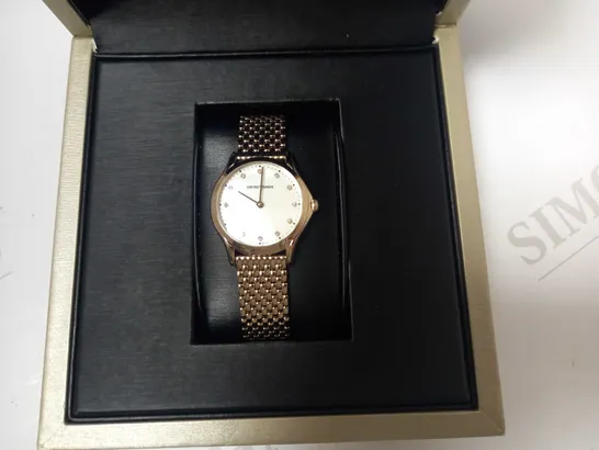 EMPORIO ARMANI SWISS STAINLESS STEEL LADIES WATCH RRP £687