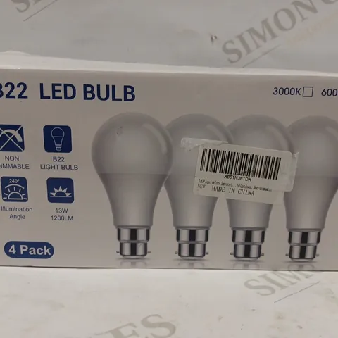 BOXED B22 LED BULBS 6000K