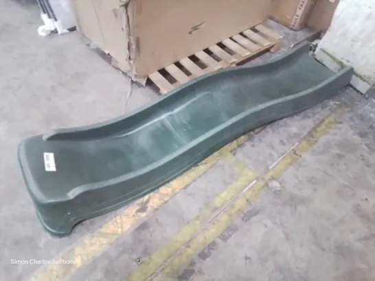 GREEN PLASTIC WAVY SLIDE