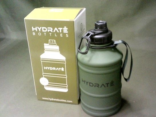 HYDRATE 2.2L DRINKS BOTTLE IN CAMO GREEN