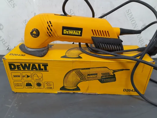 BOXED DEWALT DETAIL SANDER (D26430