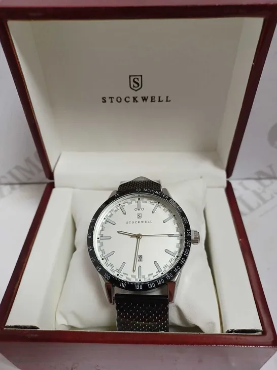 STOCKWELL DESIGNER WRISTWATCH STAINLESS STEEL STRAP IN A PRESENTATION BOX