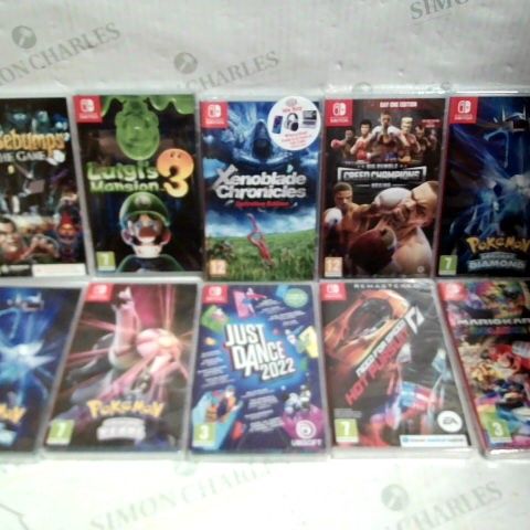 LOT OF APPROXIMATELY 10 ASSORTED NINTENDO SWITCH GAMES