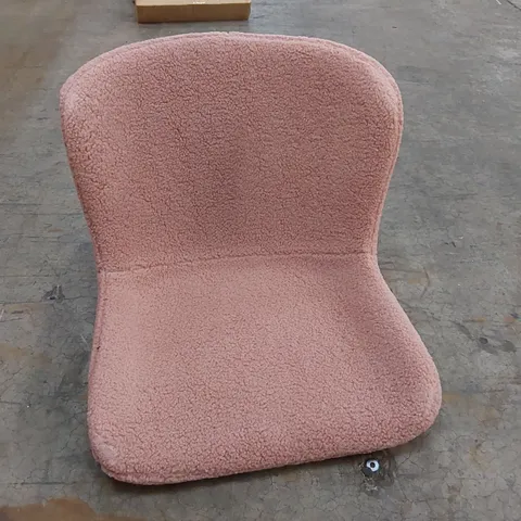 BOXED SET OF 2 WOOLEN DINING CHAIRS - PINK