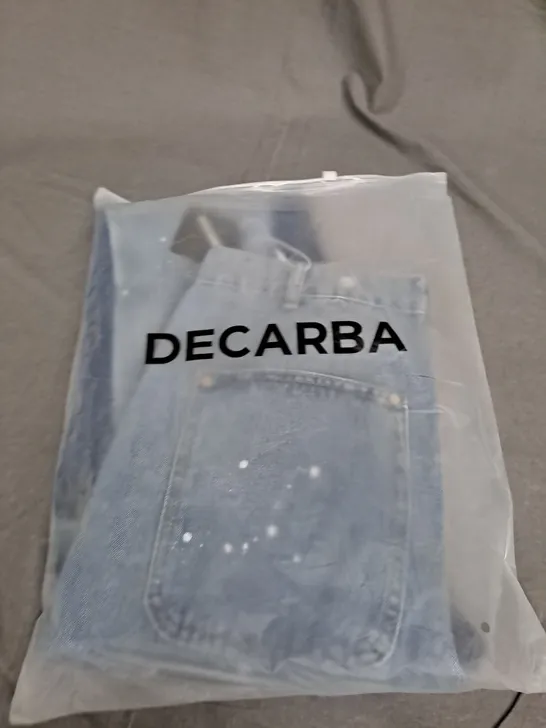 BAGGED DECARBA DENIM JEANS SIZE UNSPECIFIED