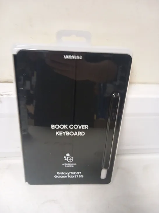 BOXED SAMSUNG BOOK COVER KEYBOARD FOR USE WITH GALAXY TAB S7 