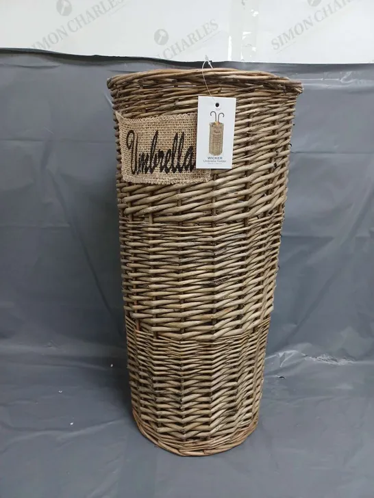 BOXED WICKER UMBRELLA HOLDER 