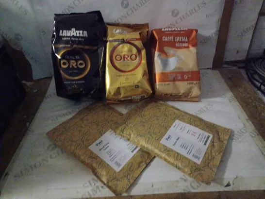 GROUP OF APPROX 5 ASSORTED COFFEE ITEMS TO INCLUDE LAVAZZA AND PACT