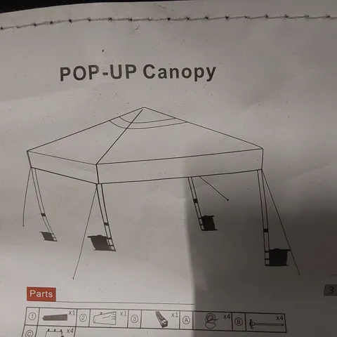 POP-UP CANOPY GAZEBO IN CARRY BAG