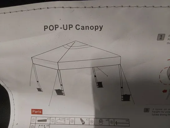 POP-UP CANOPY GAZEBO IN CARRY BAG