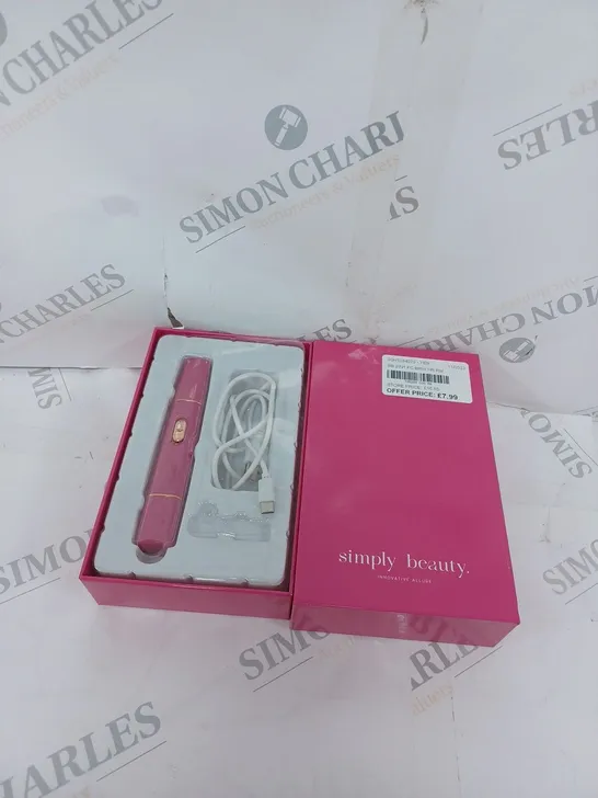 SIMPLY BEAUTY 2 IN 1 SUPER SMOOTH FACE & BROWS HAIR REMOVER, FUCHSIA