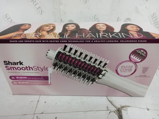 BOXED SHARK SMOOTHSTYLE HOT BRUSH & SMOOTHING COMB