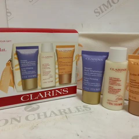 CLARINS FIRMNESS & RADIANCE 3PC SKINCARE SET