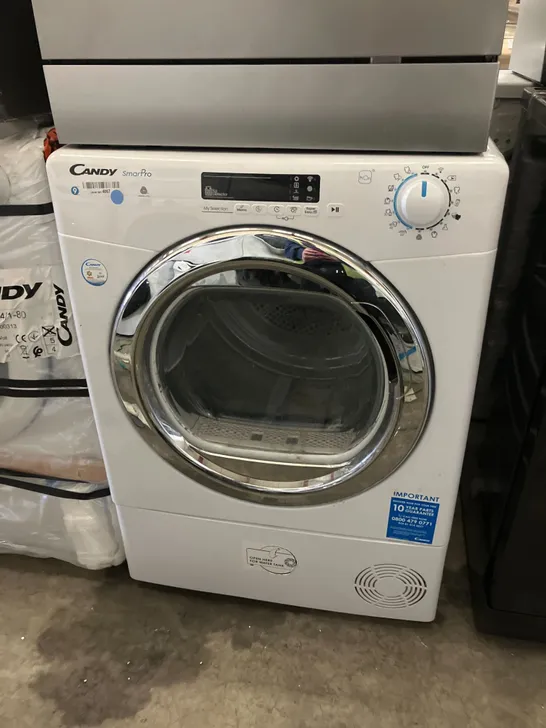 CANDY SMART PRO CSOEC9DCG-80 FREESTANDING 9KG CONDENSER TUMBLE DRYER WHITE - UNPROCESSED RAW RETURN 