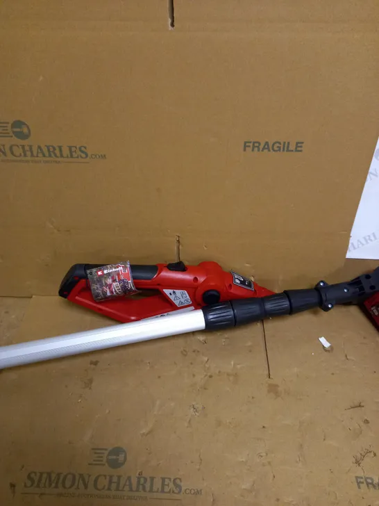 Einhell cordless telescopic hedge trimmer