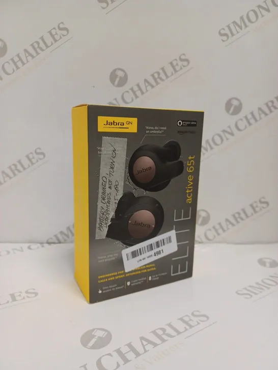 BOXED JABRA ELITE ACTIVE 65T EARBUDS 