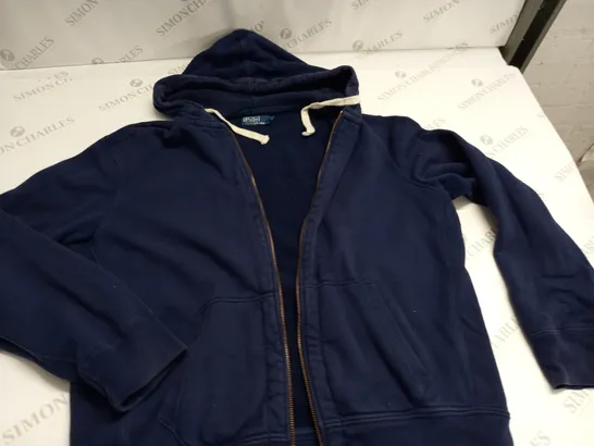 POLO RALPH LAUREN BLUE ZIP THROUGH HOODIE - XL