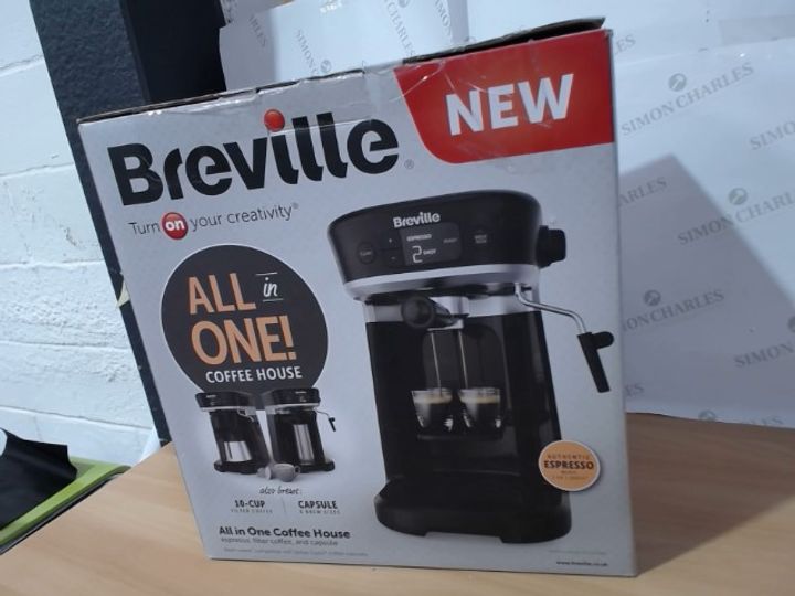 Lot 2230: BREVILLE ALL IN ONE COFFEE HOUSE ESPRESSO MACHINE - Simon