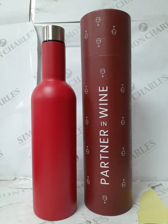 BOXED PARTNER IN WINE INSULATED WINE BOTTLE KEEPS COOL FOR UP TO 24HRS