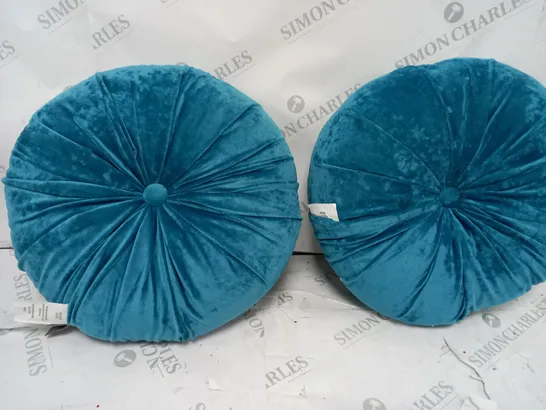 2 X LEXI VELVET ROUND CUSHION