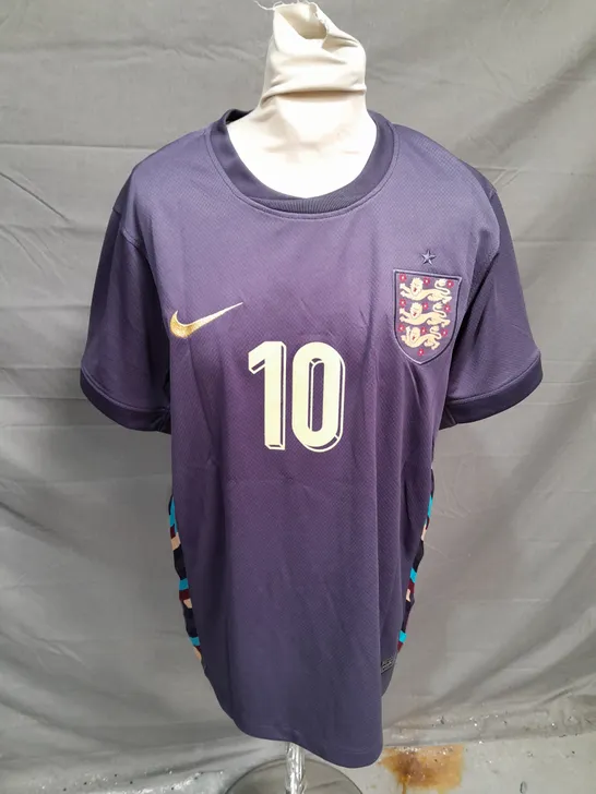 NIKE DRI FIT ENGLAND EUROS 2024 FOOTBALL SHIRT - BELLINGHAM 10 - MEDIUM