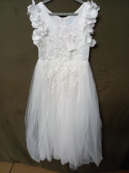 JUST COUTURE WHITE OCCASIONAL DRESS - 10