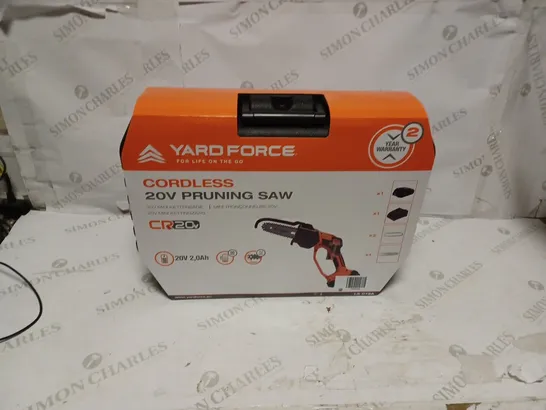 YARDFORCE CORDLESS 20V PRUNNING SAW 