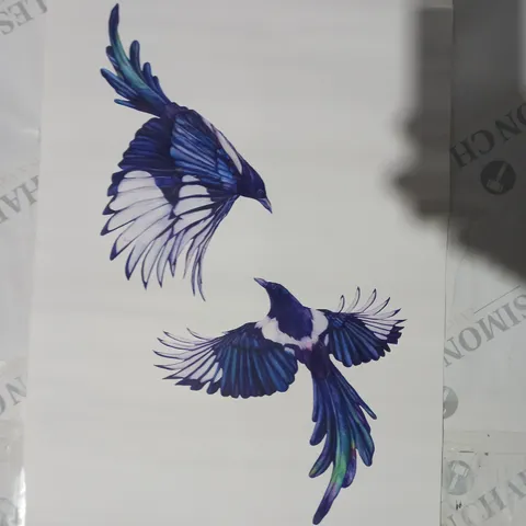 CLAUDINE O'SULLIVAN SIGNED TWO BIRDS ART PRINT