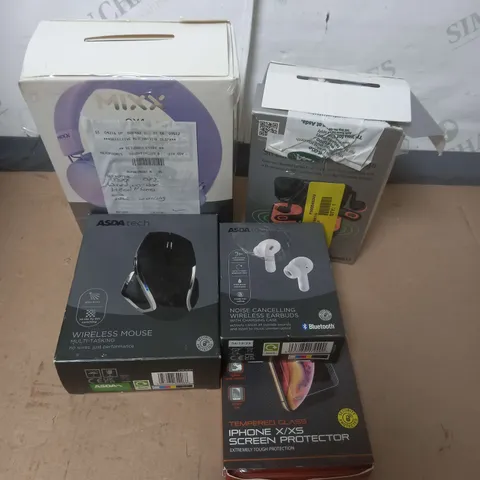 BOX OF APPROX. 40 ELECTRICAL ITEMS TO INCLUDE - MIX HEADPHONES  - JVC HEADPHONES  - CABLES 