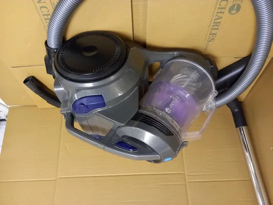 RUSSELL HOBBS TITAN 2 PET CYLINDER VACUUM IN GREY AND PURPLE