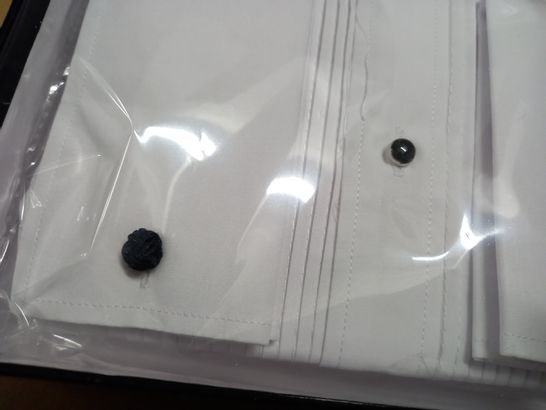 BOXED FORMAL TAILOR WHITE LONG SLEEVE SHIRT - 15.5" 39CM