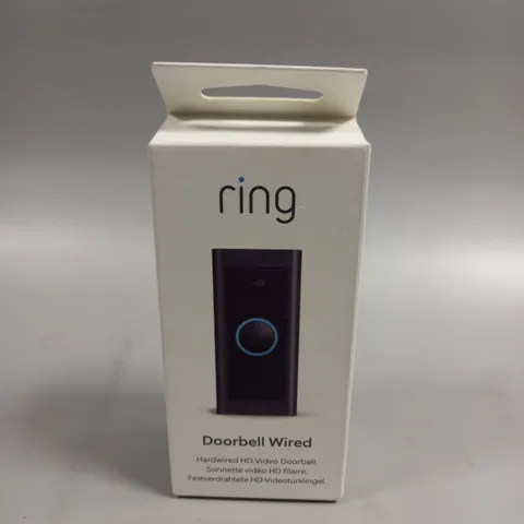 BOXED SEALED RING HD VIDEO WIRED DOORBELL 