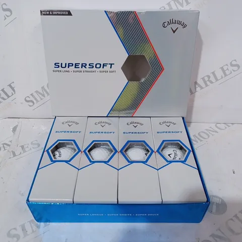 BOXED CALLAWAY SUPERSOFT GOLF BALLS
