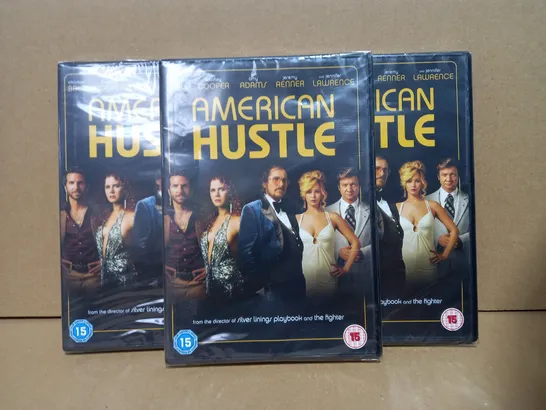 LOT OF APPROXIMATELY 25 AMERICAN HUSTLE DVDS