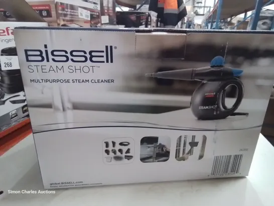 BOXED BISSELL STEAM SHOT MULTI PURPOSE STEAM CLEANER